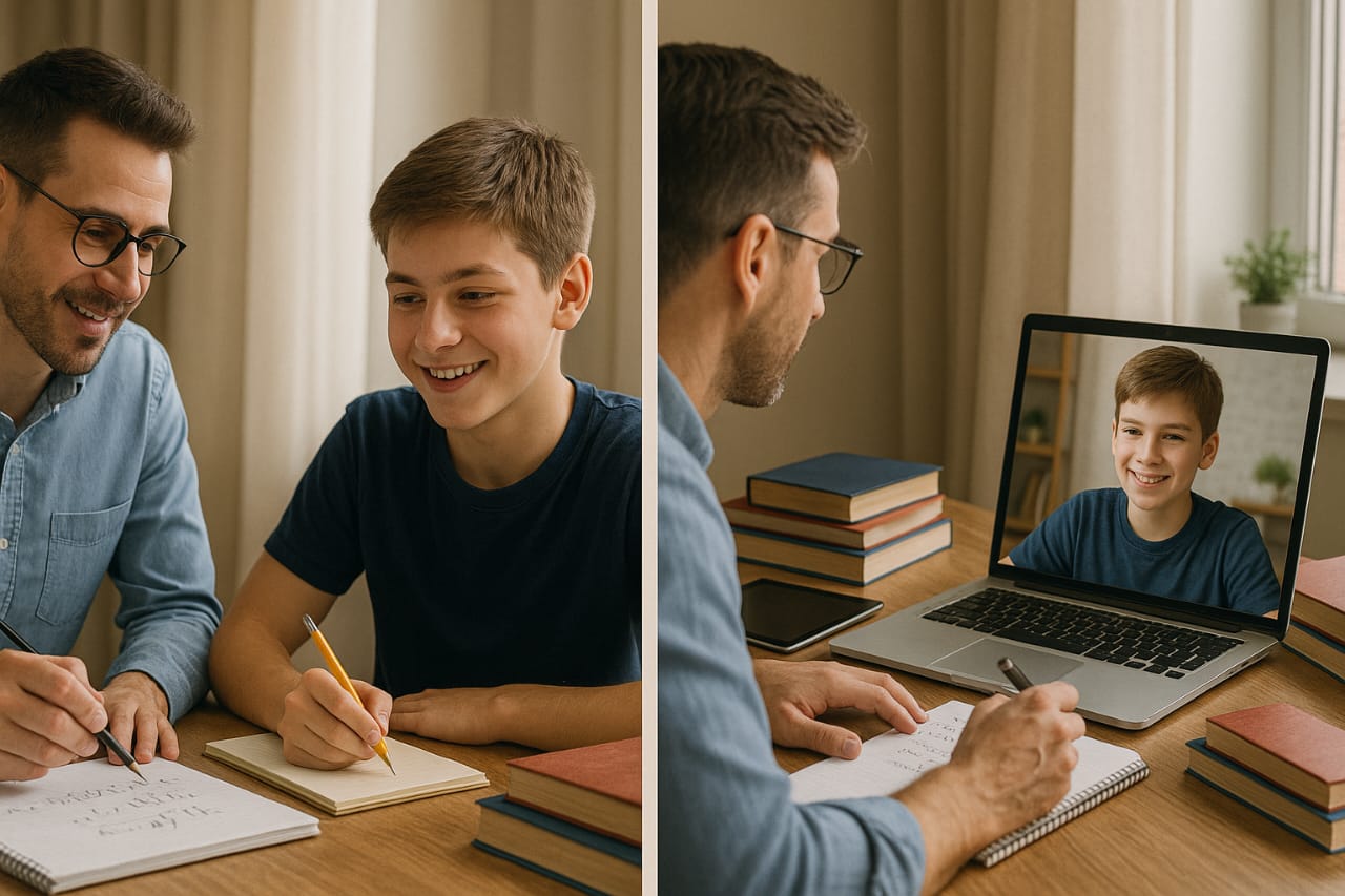 Student studying in Sri Academics